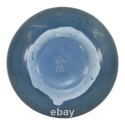 Rookwood 1919 Vintage Arts And Crafts Pottery Matte Blue Ceramic Bowl 1700