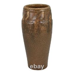 Rookwood 1920 Arts And Crafts Pottery Mottled Brown Rooks Ceramic Vase 2321