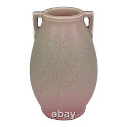 Rookwood 1921 Vintage Arts And Crafts Pottery Green Over Pink Ceramic Vase 2560