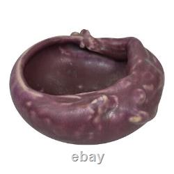 Rookwood 1922 Antique Arts And Crafts Pottery Matte Purple Nude Bowl 2596