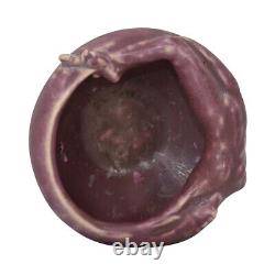 Rookwood 1922 Antique Arts And Crafts Pottery Matte Purple Nude Bowl 2596
