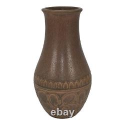 Rookwood 1926 Vintage Arts And Crafts Pottery Brown Ceramic Flower Vase 2896