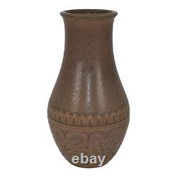 Rookwood 1926 Vintage Arts And Crafts Pottery Brown Ceramic Flower Vase 2896