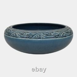 Rookwood 1926 Vintage Arts and Crafts Pottery Blue Leaf Band Bowl 2153