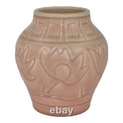 Rookwood 1927 Vintage Arts And Crafts Pottery Matte Pink Ceramic Vase 2874