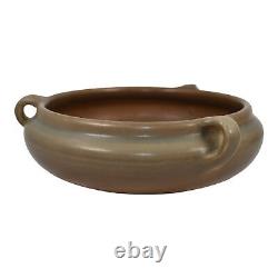 Rookwood 1928 Arts And Crafts Pottery Matte Brown Three Handled Large Bowl 1221