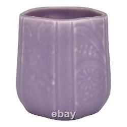 Rookwood 1930 Vintage Arts And Crafts Pottery Matte Purple Ceramic Vase 6107