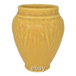 Rookwood 1930 Vintage Arts And Crafts Pottery Matte Yellow Ceramic Vase 2207
