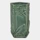 Rookwood 1935 Vintage Arts And Crafts Pottery Green Ceramic Crow Rook Vase 1795