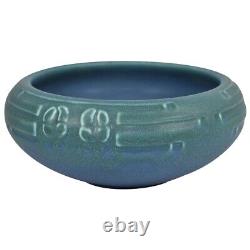 Rookwood Art Pottery 1917 Arts And Crafts Green Blue Incised Ceramic Bowl 2160