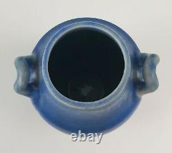 Rookwood Art Pottery 1923 Arts & Crafts Style Handled Vase 77C Blue Drip Glaze