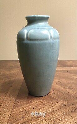 Rookwood Art Pottery Mid-century Mission Arts & Crafts Blue Vase 1928 Pristine