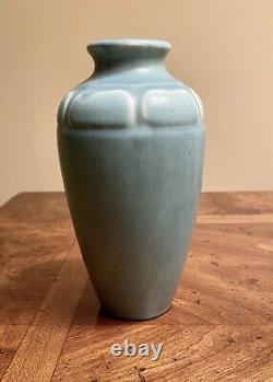 Rookwood Art Pottery Mid-century Mission Arts & Crafts Blue Vase 1928 Pristine