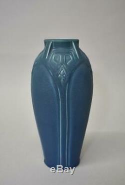 Rookwood Arts And Crafts Blue Glaze Vase #2416 Circa 1917