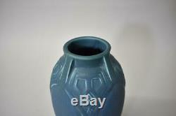 Rookwood Arts And Crafts Blue Glaze Vase #2416 Circa 1917