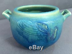 Rookwood Arts & Crafts 1914 Charles Todd Ombroso Carved Blue Green Matte Vase