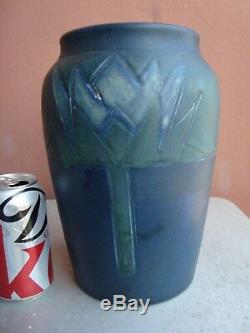 Rookwood Arts & Crafts Blue 10.5 Lotus Factory Lamp Base 1905 Sally Toohey