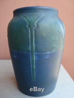 Rookwood Arts & Crafts Blue 10.5 Lotus Factory Lamp Base 1905 Sally Toohey