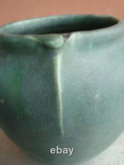 Rookwood Arts & Crafts Carved Matte Green/Blue 5 Dragonfly Pot 1908 Cecil Duell