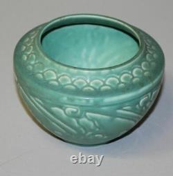 Rookwood Arts & Crafts Draped Green Vase Dated 1930 2857