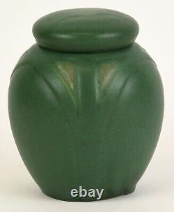 Rookwood Arts & Crafts Matte Green Lidded Jar Cecil Duell 1907