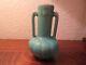 Rookwood Arts & Crafts Pottery Cincinnati, Matte Turquoise Two-handled Urn 1934