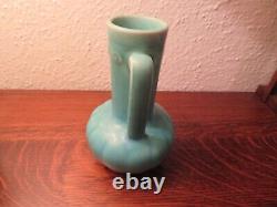 Rookwood Arts & Crafts Pottery Cincinnati, Matte Turquoise Two-Handled Urn 1934