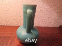 Rookwood Arts & Crafts Pottery Cincinnati, Matte Turquoise Two-Handled Urn 1934