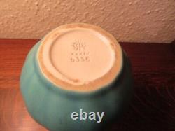 Rookwood Arts & Crafts Pottery Cincinnati, Matte Turquoise Two-Handled Urn 1934