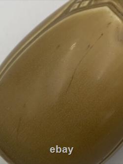 Rookwood Arts Crafts Vase XIX 1919 #1825 Brown Tan Geometric Design