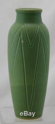 Rookwood Arts & Crafts Z-line 9.75 Vase In Matte Green Glaze 1902 #7cz Mint