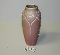 Rookwood Arts and Crafts Pottery Mauve Tall Vase Dated 1924