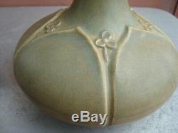 Rookwood Hand Incised 7.5 Matte Leaf & Flower Arts & Crafts Vase 1912