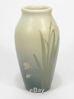 Rookwood Pottery 1904 Z series matte vellum white narcissus green arts & crafts