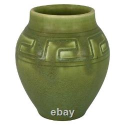 Rookwood Pottery 1905 Matte Green Greek Key Design Arts and Crafts Vase 1079