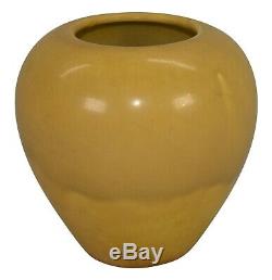 Rookwood Pottery 1921 Arts And Crafts Mottled Yellow Vase 1120