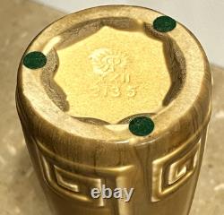 Rookwood Pottery 1922 Yellow Greek Key Geometric Bud Vase #2135 Arts Crafts 6