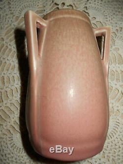 Rookwood Pottery 1927 Pink 3 Handle Arts and Crafts Vase #2330