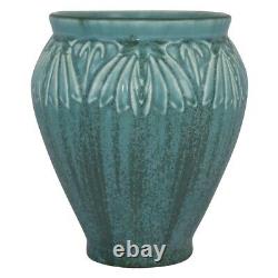 Rookwood Pottery 1928 Mottled Green Floral Arts And Crafts Vase 2208