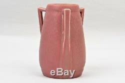 Rookwood Pottery 1929 Pink Frogskin 3 Handle Arts and Crafts Vase #2330