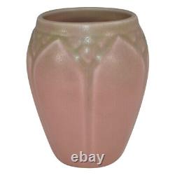 Rookwood Pottery 1934 Green Over Pink Arts And Crafts Vase 2090