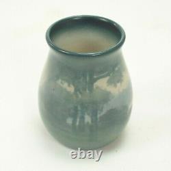 Rookwood Pottery 4.5 S. E. Coyne scenic matte vellum blue green arts & crafts