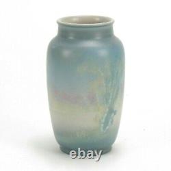 Rookwood Pottery 5 3/8 ETH uncrazed lake scenic vellum blue green arts & crafts