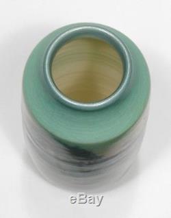 Rookwood Pottery 7 5/8 Sally Coyne scenic matte vellum blue green arts & crafts