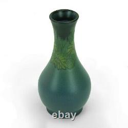 Rookwood Pottery 7.5 LNL wax matte green blue yellow daisys vase arts & crafts