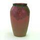 Rookwood Pottery 8 Lincoln Wax Matte Green Leaves Red Asters Vase Arts & Crafts