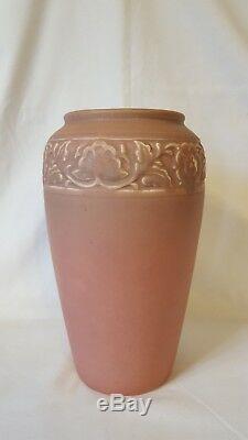 Rookwood Pottery 9 1/2 Arts and Crafts Vase 1926 #2484 / Matte pink