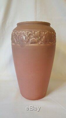 Rookwood Pottery 9 1/2 Arts and Crafts Vase 1926 #2484 / Matte pink