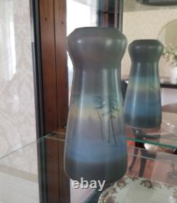 Rookwood Pottery 9.75 FR scenic vellum green brown landscape arts & crafts