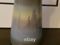 Rookwood Pottery 9.75 FR scenic vellum green brown landscape arts & crafts
